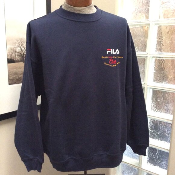 FILA Sweatshirt, Navy, XL, Elvis Stoyko Skating Tour - Picture 1 of 3